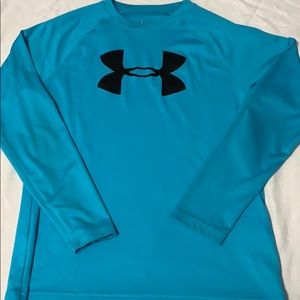 UA heat gear long sleeve tee youth Lg